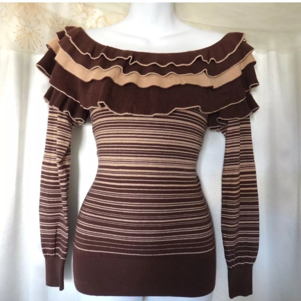 INCANTO knitwear off-shoulder Sweater Top Italy M